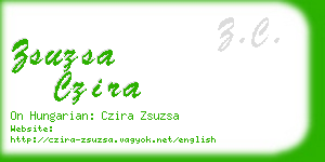 zsuzsa czira business card